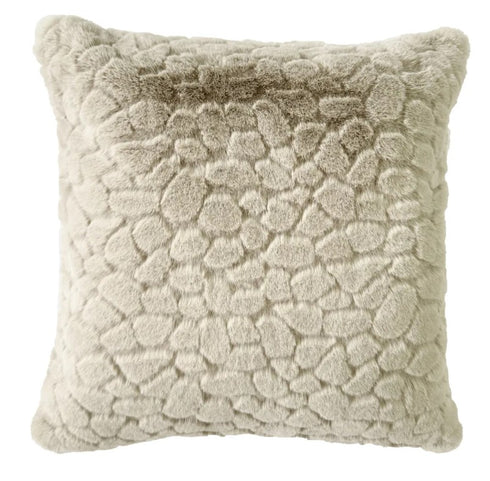 Leo Fur Taupe Cushion