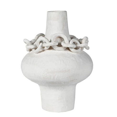 Ivory Chain Neck Vase