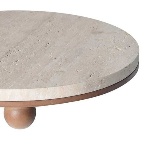 Travertine Circular Tray