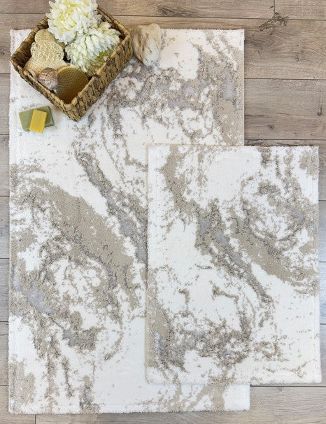 Sienna Silver Bath Mat Set