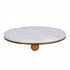 Bianco Marble & Wooden Circle Tray