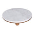 Bianco Marble & Wooden Circle Tray