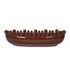 Chocolate Oval Bobble Edged Bowl