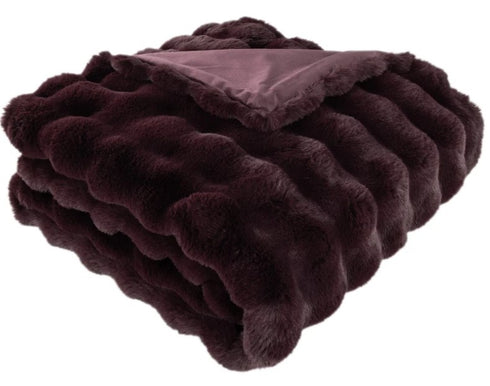 Raffie Aubergine Throw