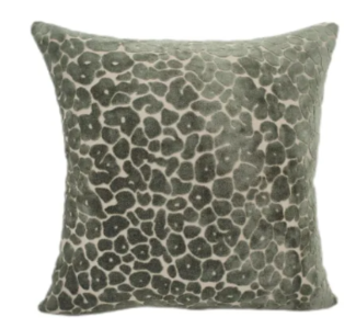 Leopard Pebble Sage Cushion