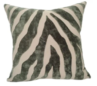 Sage Zebra Cushion