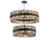 Kade Black Band 2 Tier Chandelier