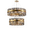 Kade Brass Band 2 Tier Chandelier