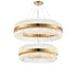 Kade Brass Band 2 Tier Chandelier