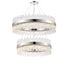 Kade Nickel Band 2 Tier Chandelier