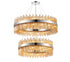 Kade Nickel Band 2 Tier Chandelier