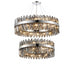 Kade Nickel Band 2 Tier Chandelier