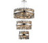 Kade Nickel Band 3 Tier Chandelier