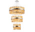 Kade Nickel Band 3 Tier Chandelier