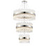 Kade Nickel Band 3 Tier Chandelier