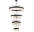 Kade Black Band 4 Tier Chandelier