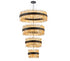 Kade Black Band 4 Tier Chandelier