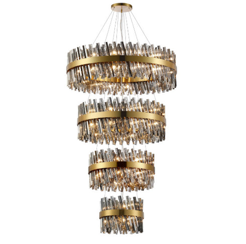 Kade Brass Band 4 Tier Chandelier
