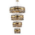 Kade Brass Band 4 Tier Chandelier