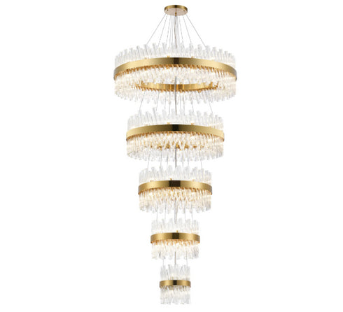 Kade Brass Band 5 Tier Chandelier