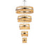 Kade Nickel Band 5 Tier Chandelier