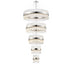 Kade Nickel Band 5 Tier Chandelier