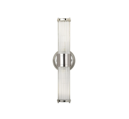 Tulum Nickel 2 Light Full Length Wall Lamp