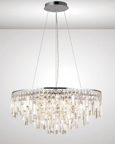Maddie Chrome & Crystal Chandelier