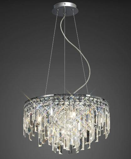 Maddie Chrome & Crystal Chandelier