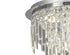 Maddie Chrome & Crystal Chandelier Flush Ceiling Light