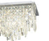 Maddie Chrome & Crystal Chandelier Flush Ceiling Light