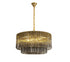 Kuna Nickel/Clear Pendant Round 12 Light 80cm