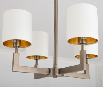 Elga 4 Arm Bronze Chandelier