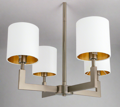 Elga 4 Arm Bronze Chandelier