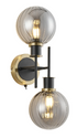 Cassius Gold/Smoke Wall Light
