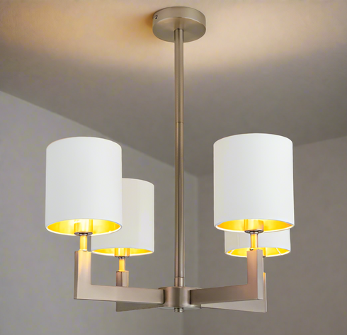 Elga 4 Arm Bronze Chandelier