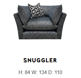 Oscar Pebble 4 Piece Corner Sofa & Stool