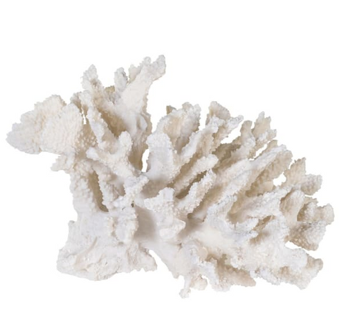 White Spiral Faux Coral