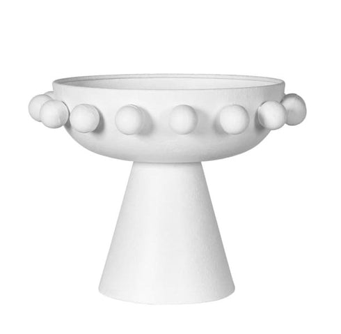 White Footed Bobble Bowl