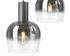 Casper Round Pendant Gunmetal With Satin Black/Smoke Fade Glass Shades