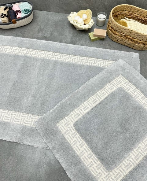 PRE ORDER Oonagh Grey Bath Mat Set