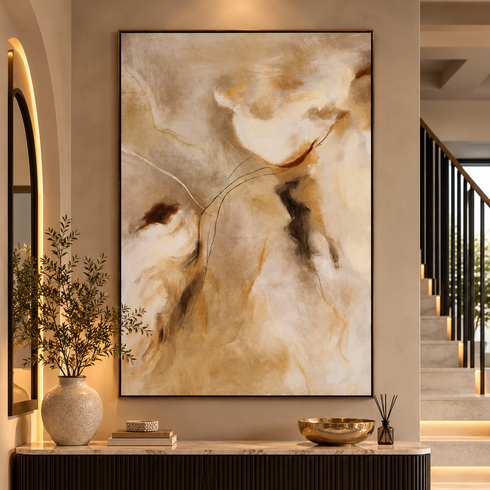Sepia Textured Canvas