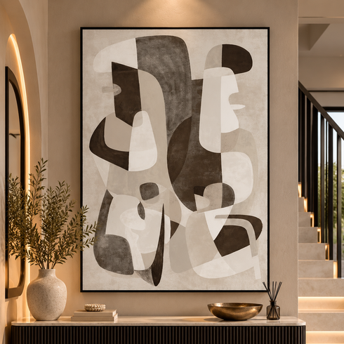 Monochrome Textured Canvas