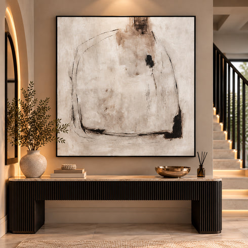 Greige Textured Canvas