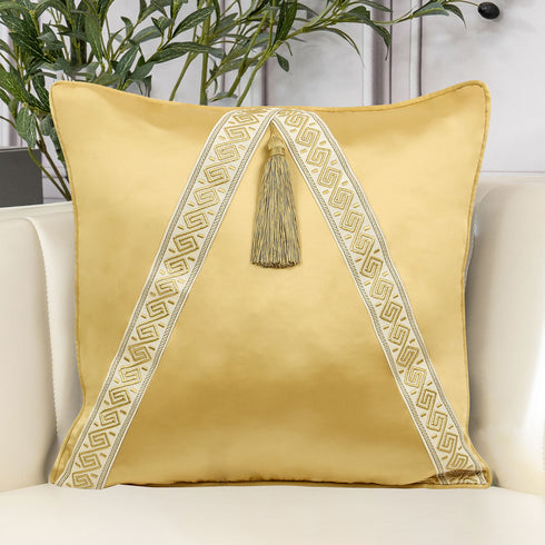 Reeva Gold Silk Cushion