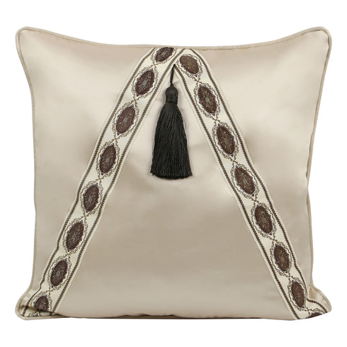Nova Latte Silk Cushion