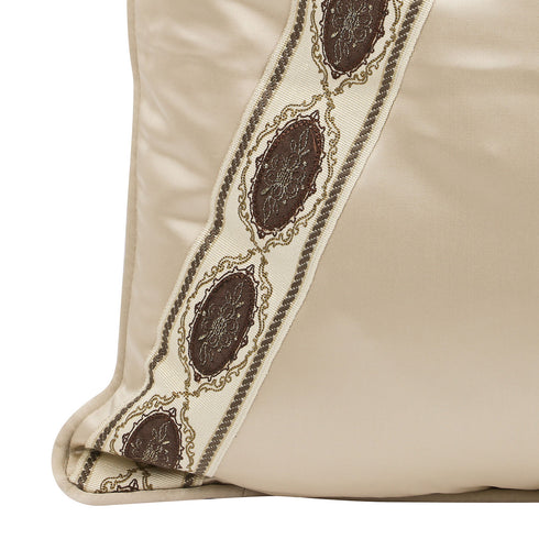Nova Latte Silk Cushion
