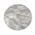 Zara 4 Seater Round Dining Table Silver - Grey Marble