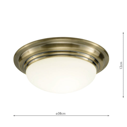 Bartley Large Bathroom Flush Ceiling Light