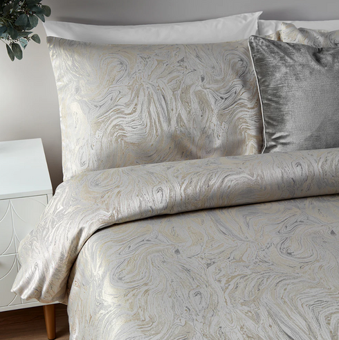 Marble Oyster Duvet Set